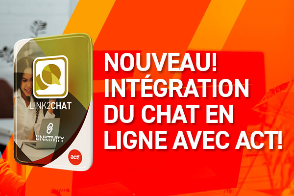 Nouveau! Intégration du chat en ligne avec Act!